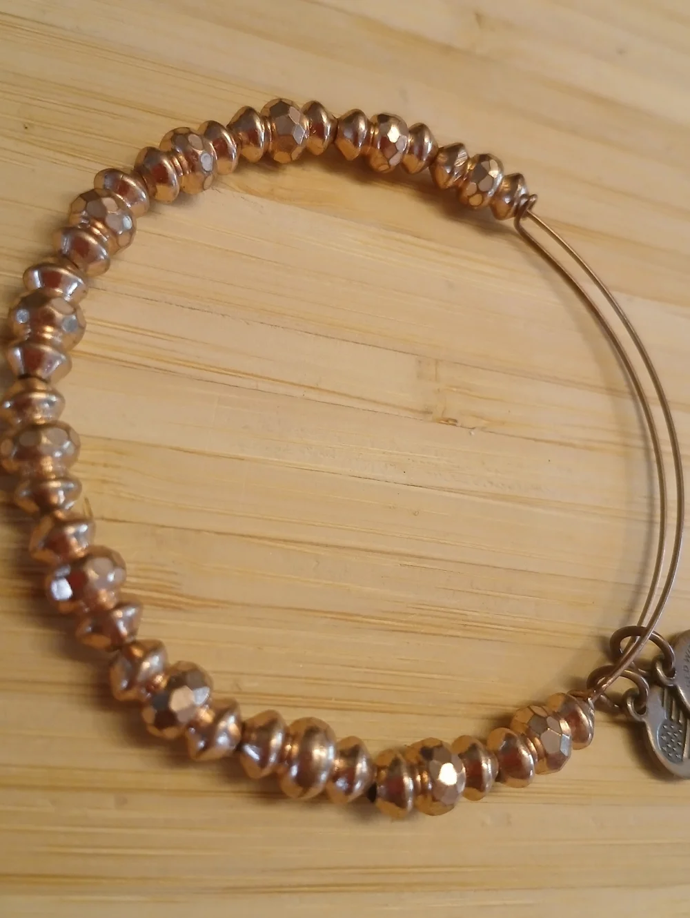 Alex & Ani Rose Gold Beaded Bracelet